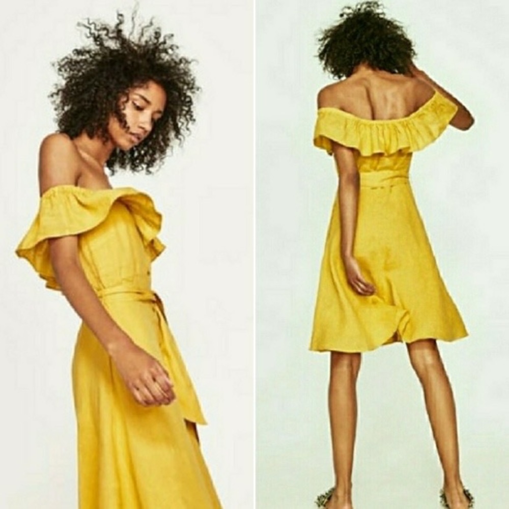 NWT Zara linen dress, perfect for Spring, Summer or Vacation. Never worn.